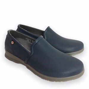 NEW BOGS Womens Size 6‎ Sweetpea Slip On Dark Blue Waterproof Rain Garden Shoes